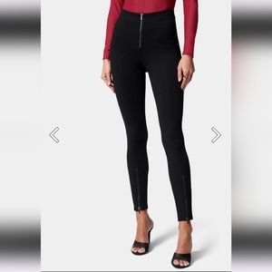 NWOT Bebe High-Waisted Zip Front Leggings